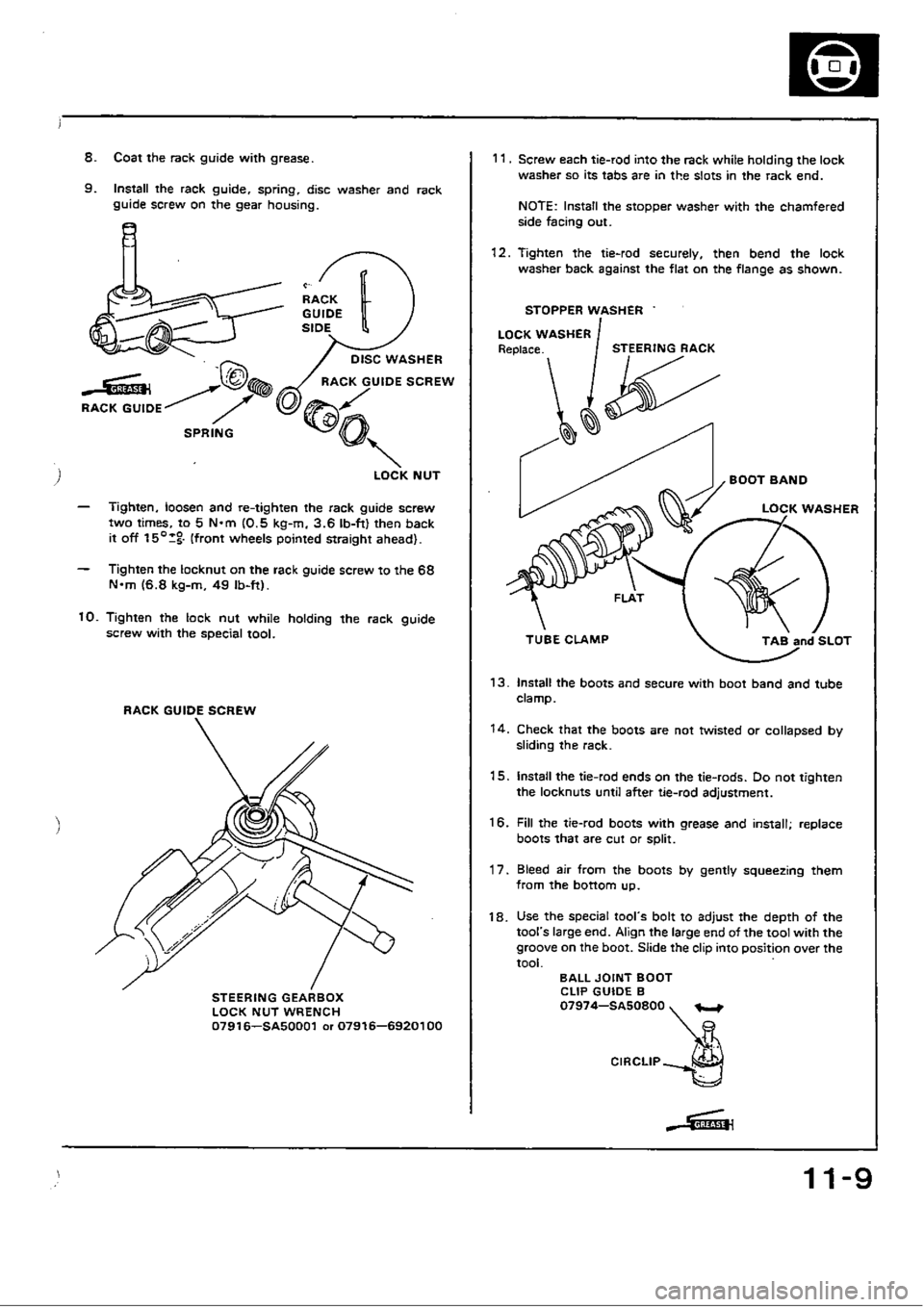 HONDA CIVIC 1990 4.G Workshop Manual 