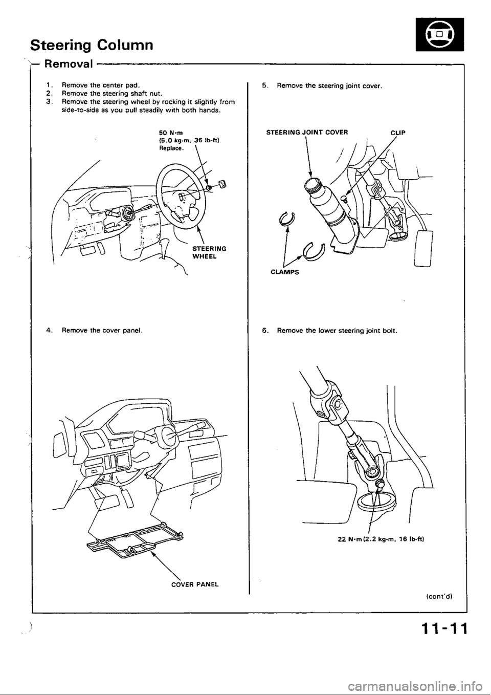 HONDA CIVIC 1990 4.G Workshop Manual 