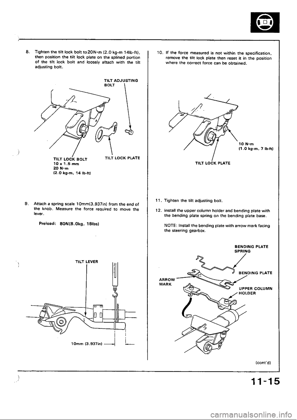 HONDA CIVIC 1988 4.G Workshop Manual 
