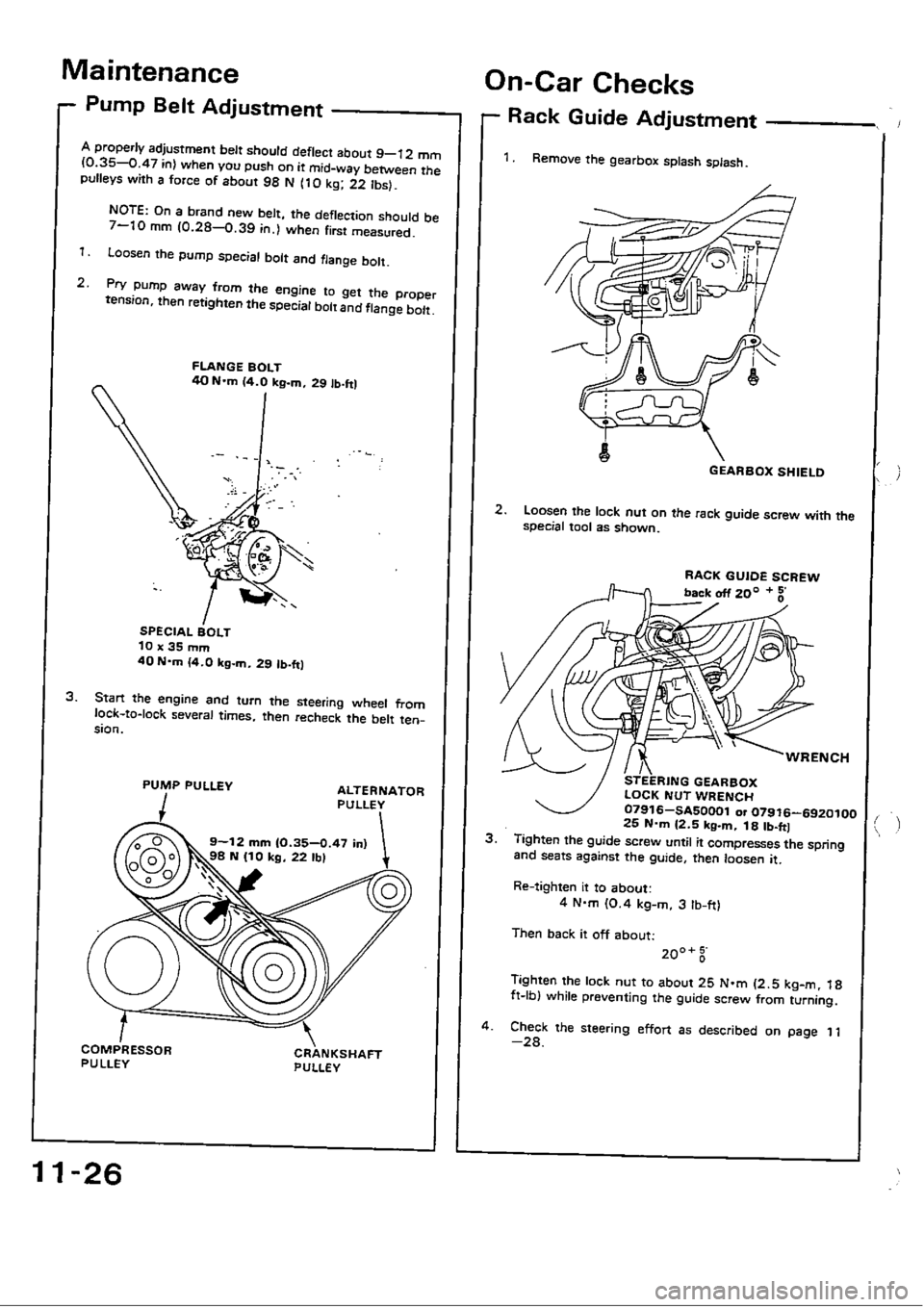 HONDA CIVIC 1989 4.G Workshop Manual 