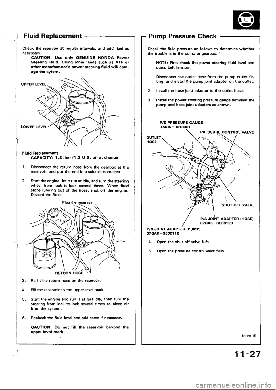 HONDA CIVIC 1989 4.G Workshop Manual 