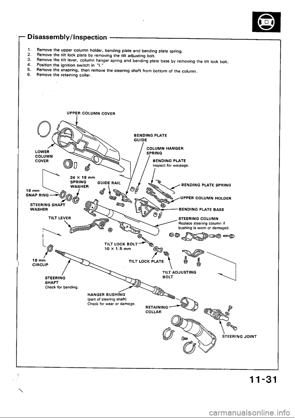 HONDA CIVIC 1988 4.G Workshop Manual 