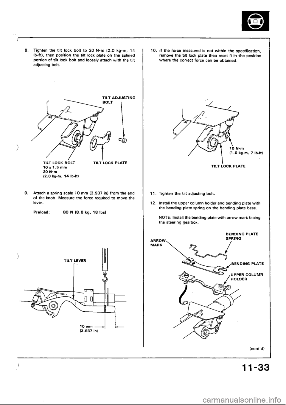 HONDA CIVIC 1988 4.G Workshop Manual 