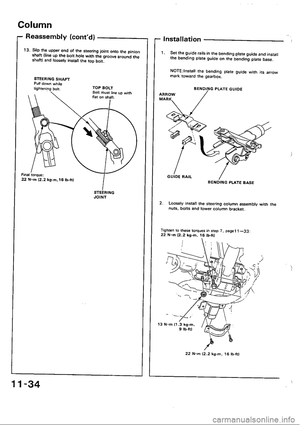HONDA CIVIC 1988 4.G Workshop Manual 