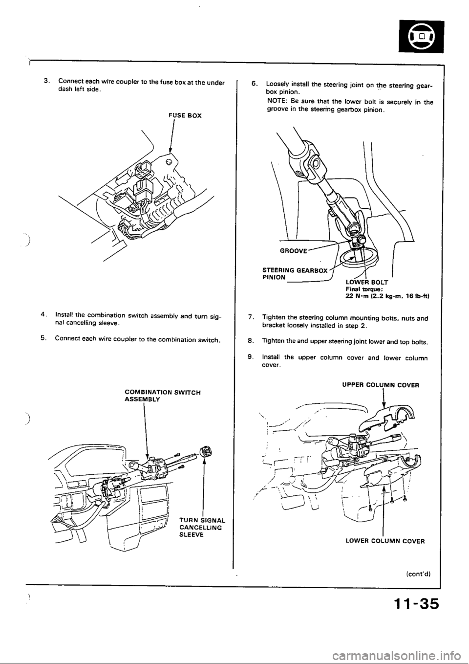 HONDA CIVIC 1988 4.G Workshop Manual 