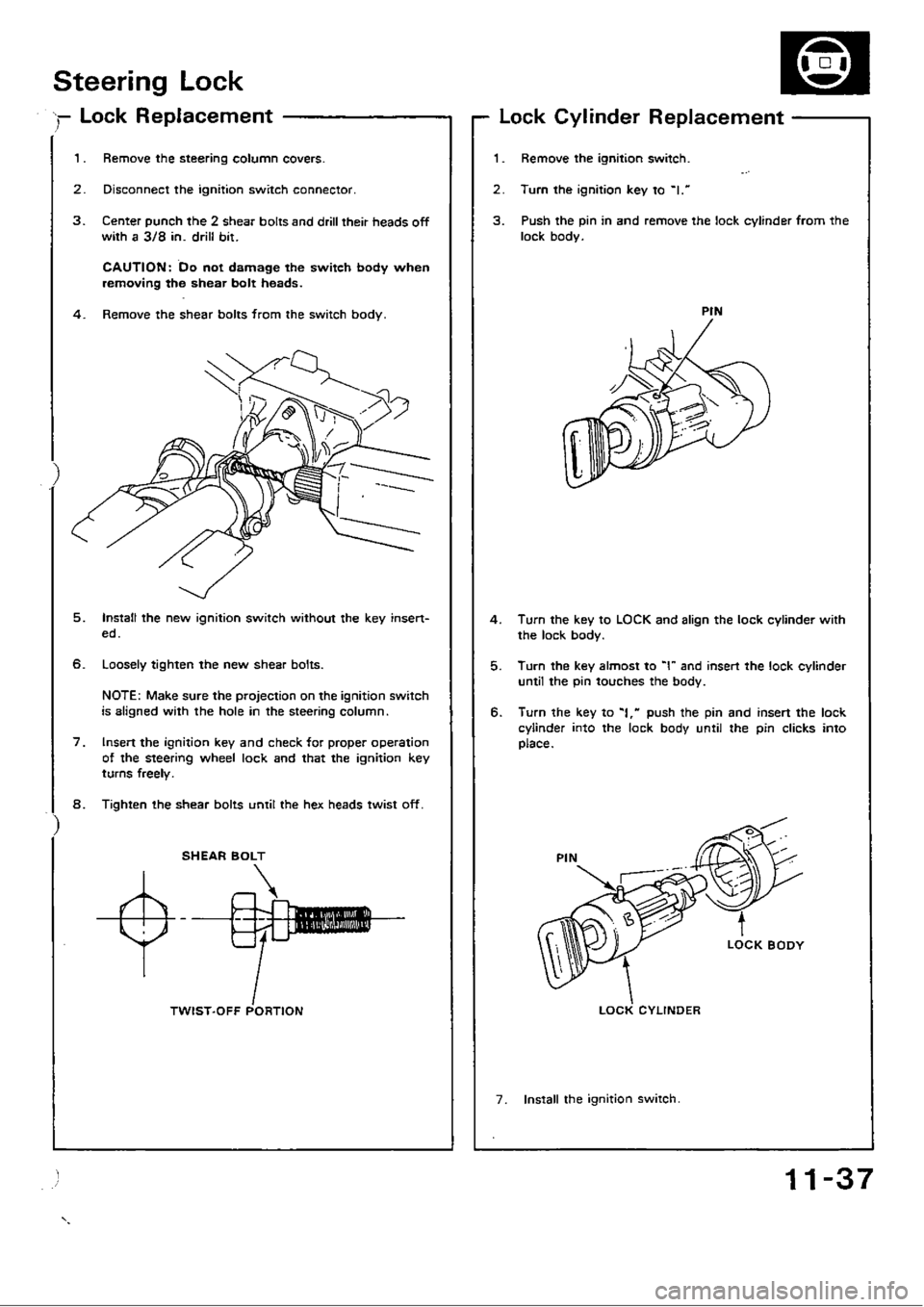 HONDA CIVIC 1989 4.G Workshop Manual 