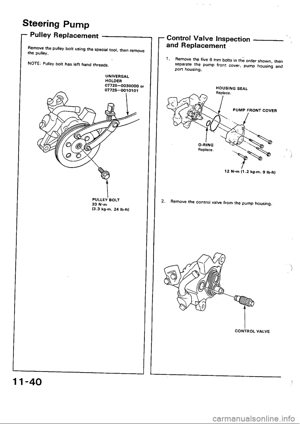 HONDA CIVIC 1989 4.G Workshop Manual 