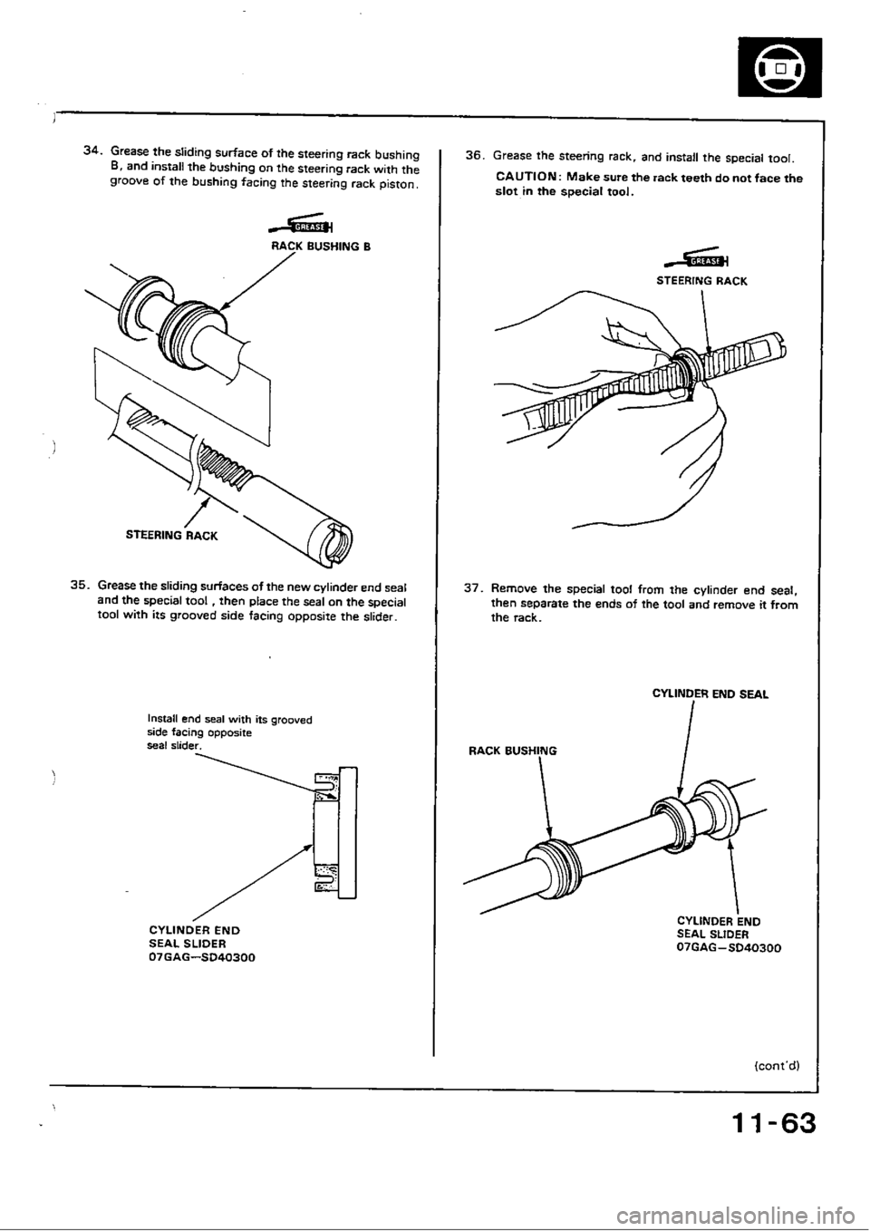 HONDA CIVIC 1989 4.G Workshop Manual 