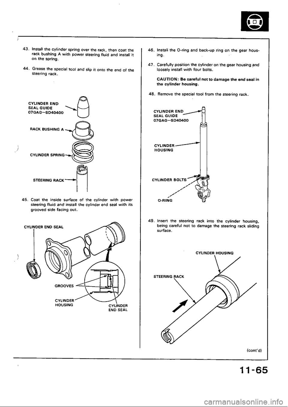 HONDA CIVIC 1989 4.G Workshop Manual 
