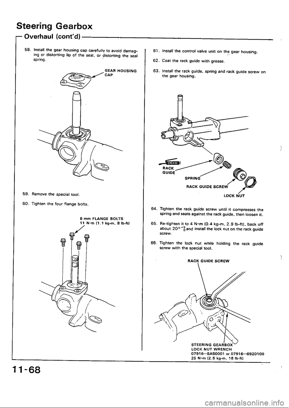 HONDA CIVIC 1989 4.G Workshop Manual 