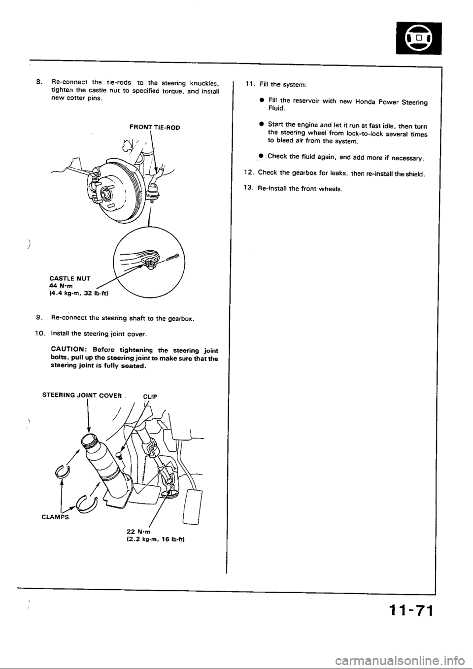 HONDA CIVIC 1990 4.G Workshop Manual 