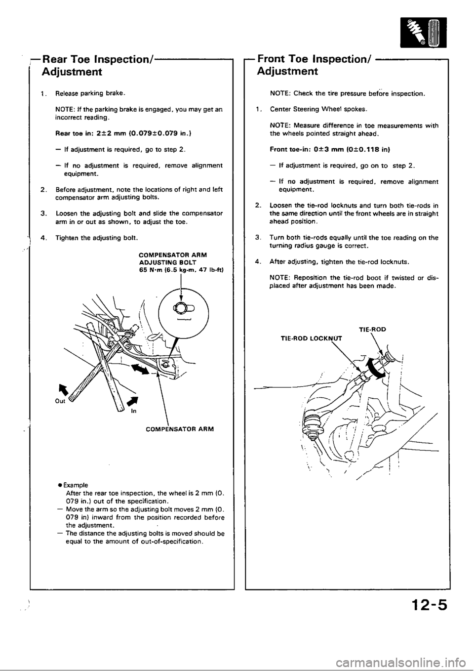 HONDA CIVIC 1989 4.G Workshop Manual 