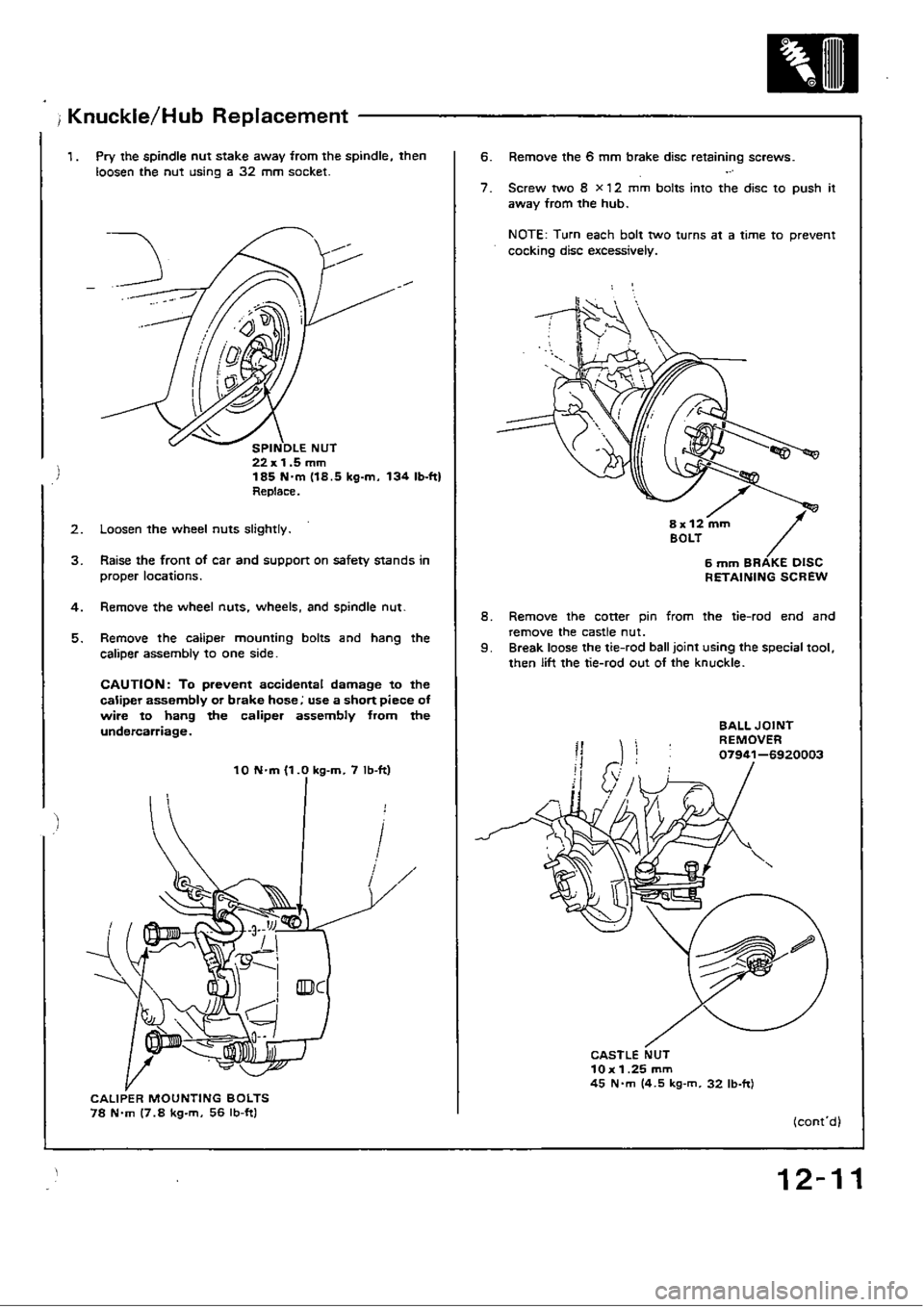 HONDA CIVIC 1989 4.G Workshop Manual 