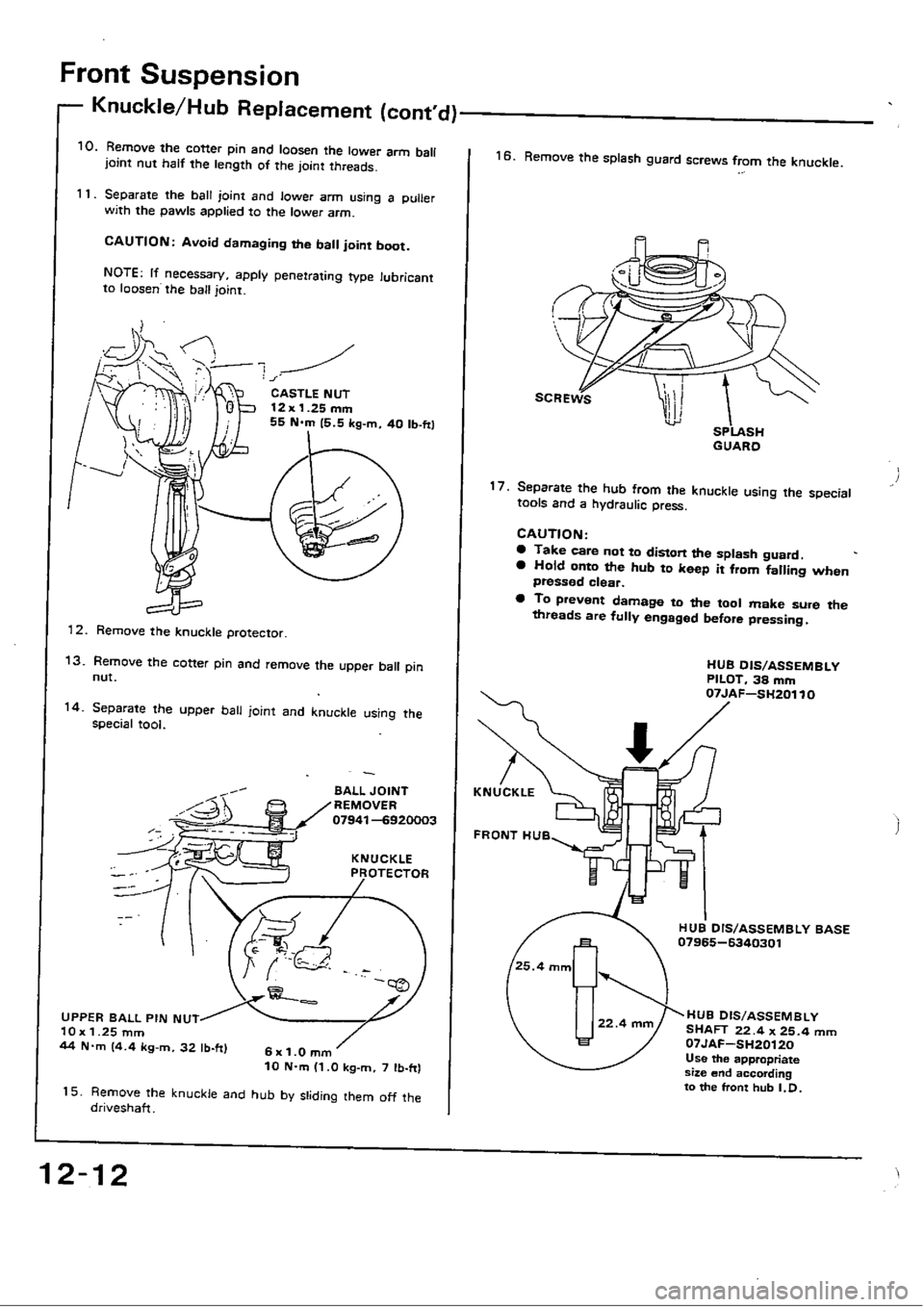 HONDA CIVIC 1989 4.G Workshop Manual 