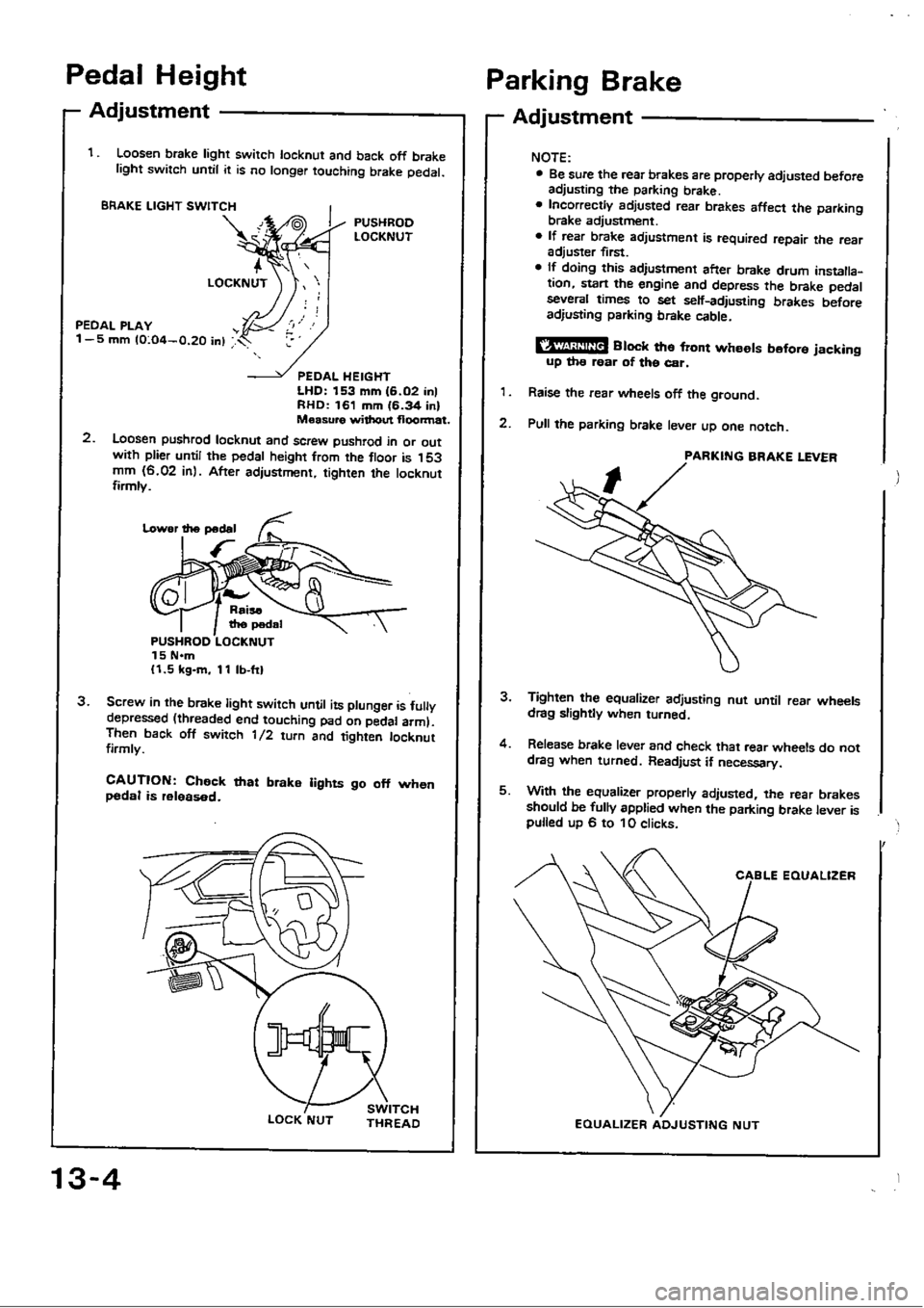 HONDA CIVIC 1988 4.G Workshop Manual 