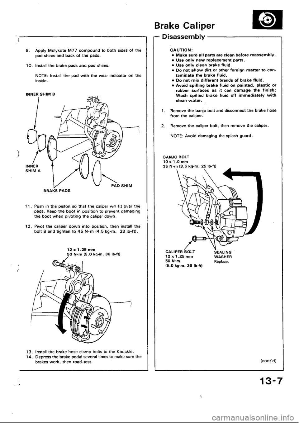 HONDA CIVIC 1988 4.G Workshop Manual 