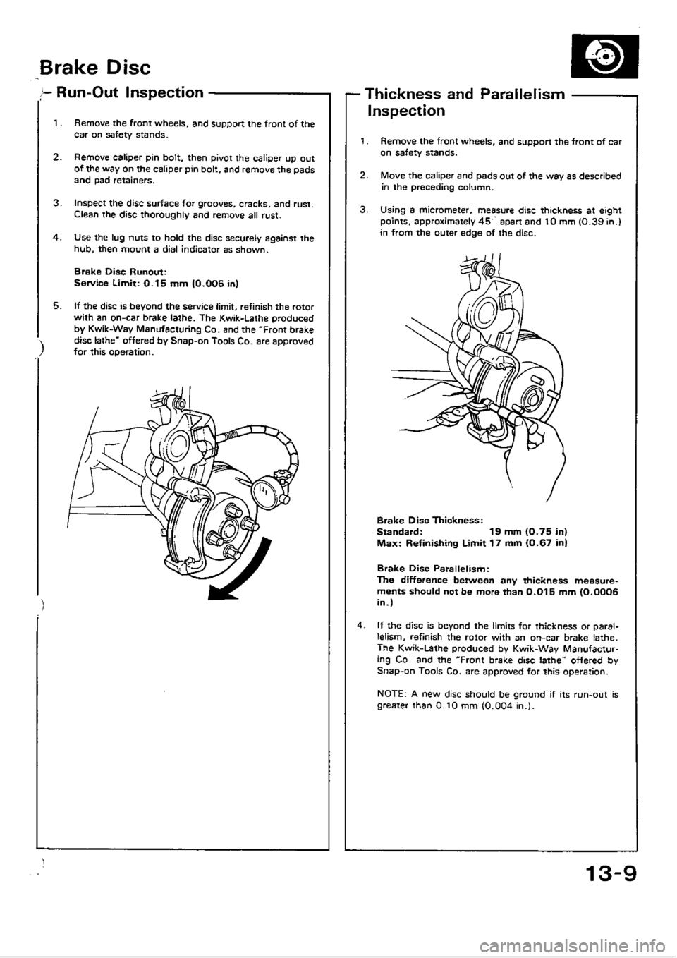 HONDA CIVIC 1988 4.G Workshop Manual 