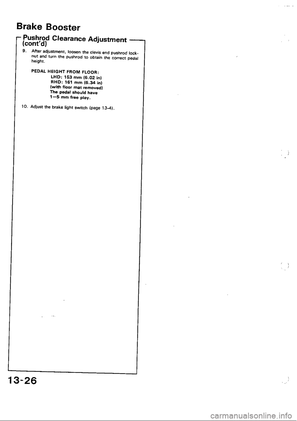 HONDA CIVIC 1989 4.G Workshop Manual 