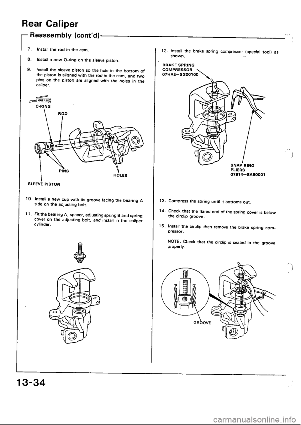 HONDA CIVIC 1990 4.G Workshop Manual 