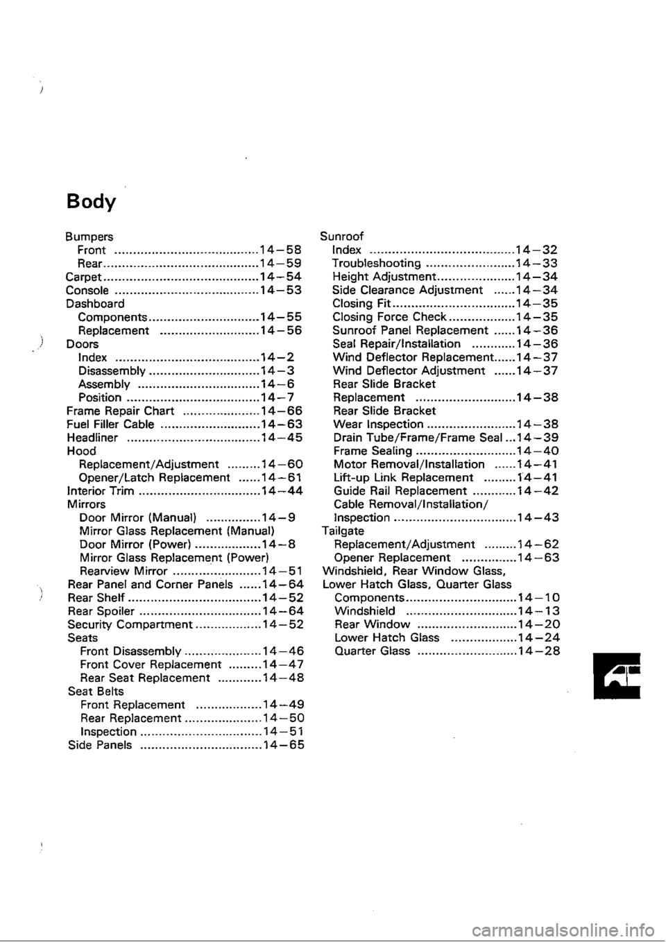 HONDA CIVIC 1989 4.G Workshop Manual 