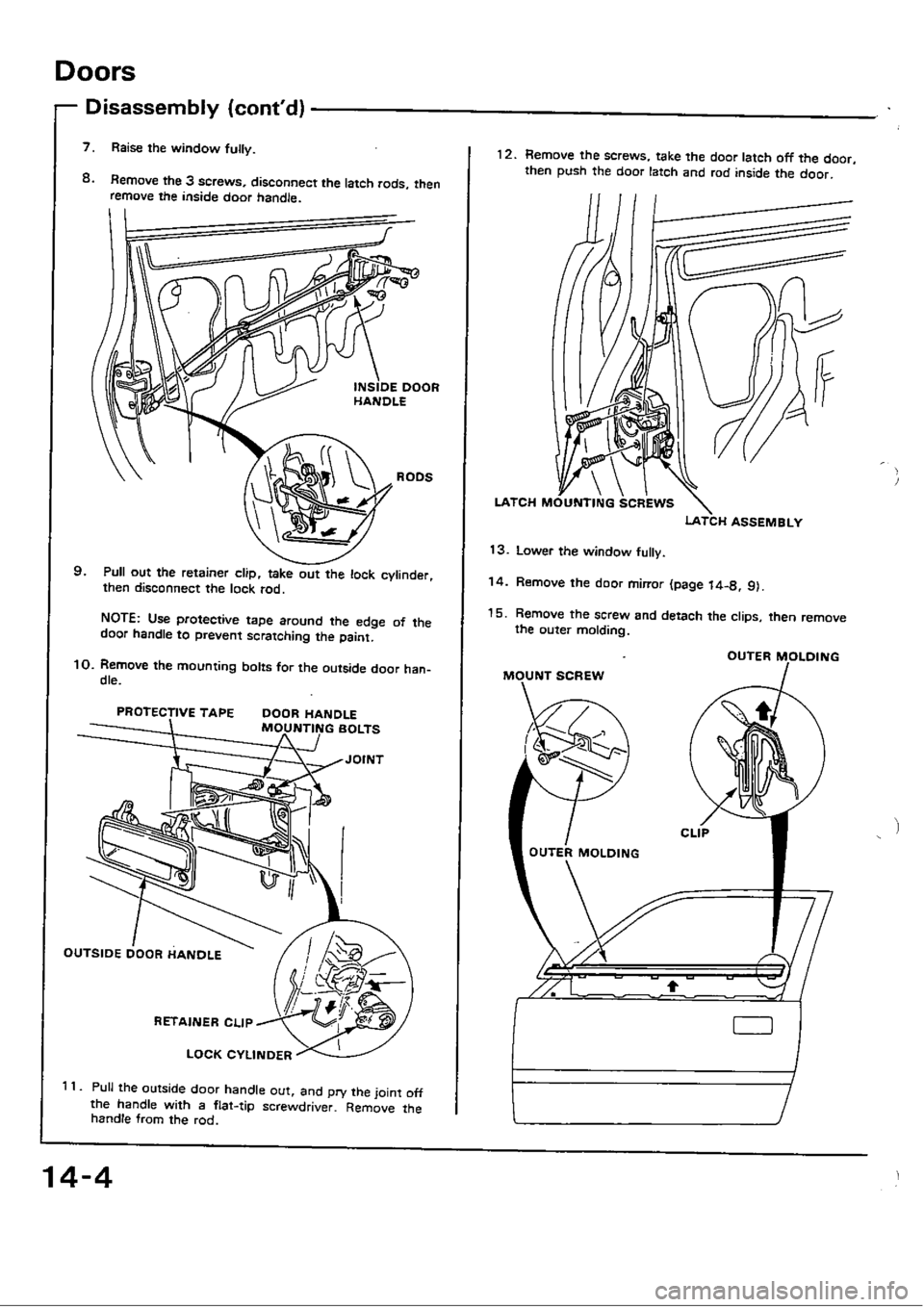 HONDA CIVIC 1989 4.G Workshop Manual 