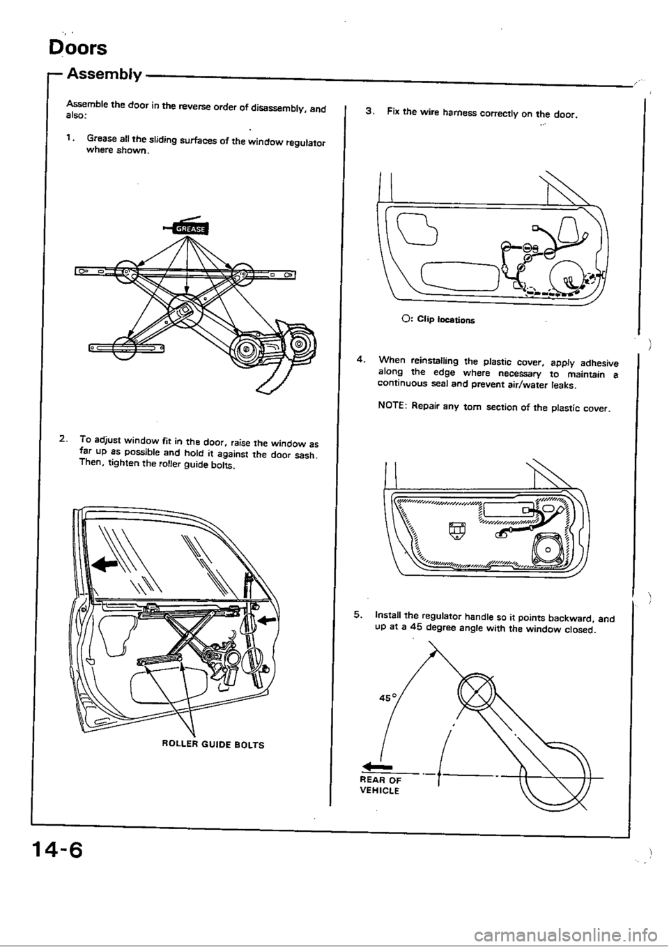 HONDA CIVIC 1990 4.G Workshop Manual 