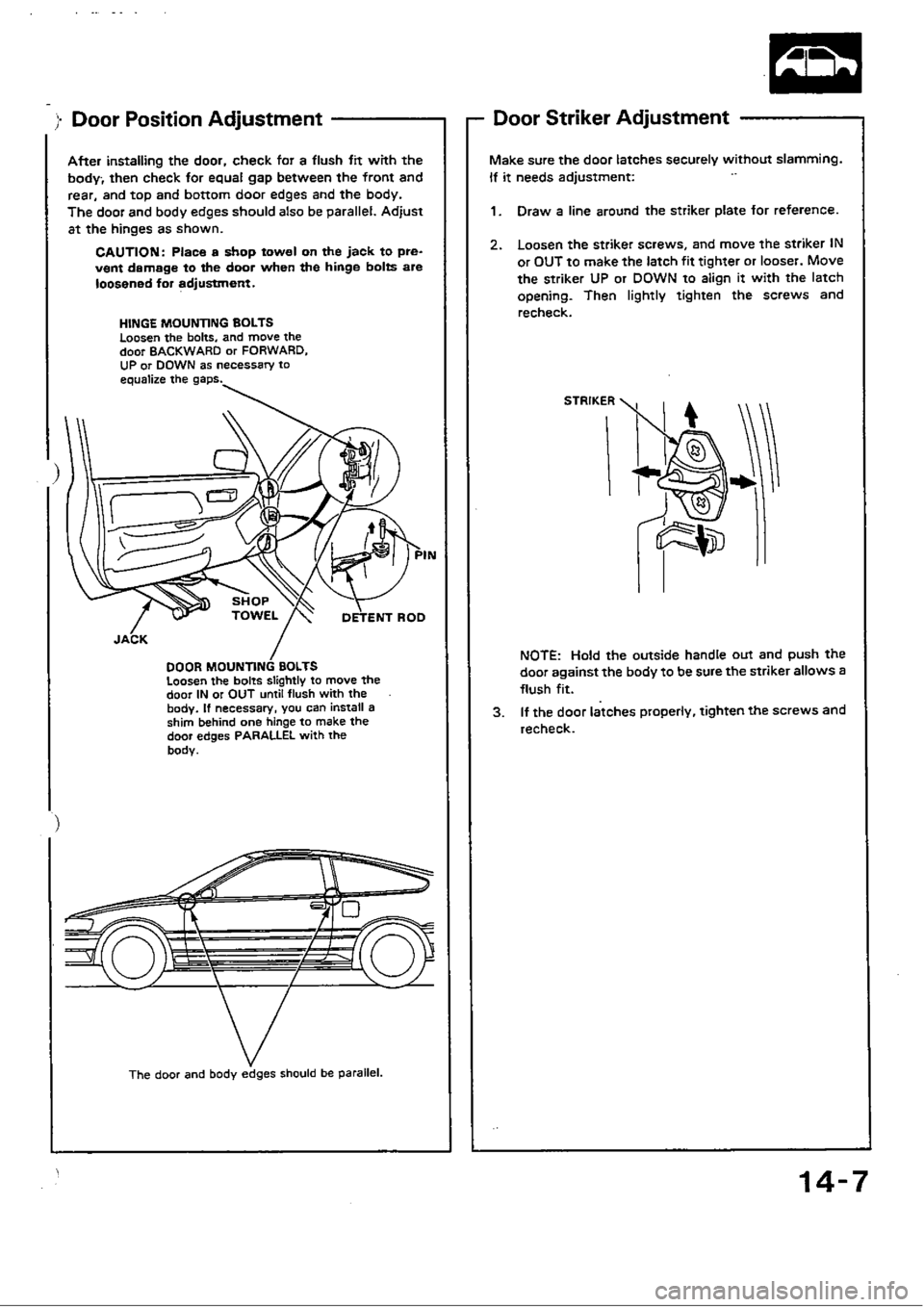 HONDA CIVIC 1990 4.G Workshop Manual 