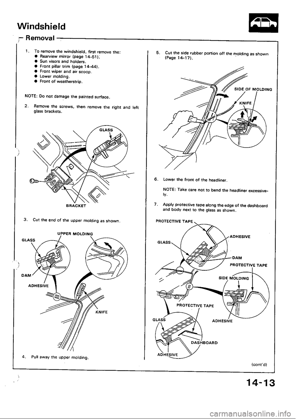 HONDA CIVIC 1989 4.G Workshop Manual 