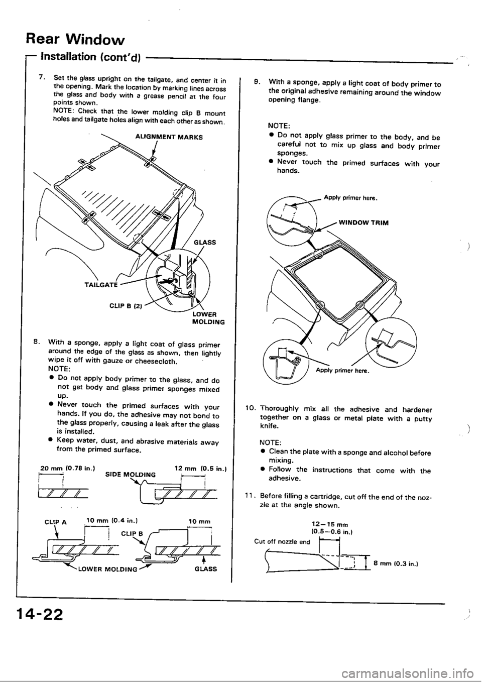 HONDA CIVIC 1989 4.G Workshop Manual 