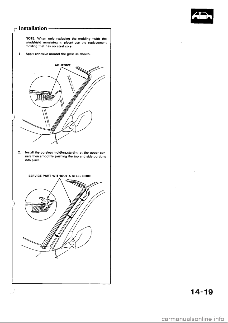 HONDA CIVIC 1989 4.G Workshop Manual 