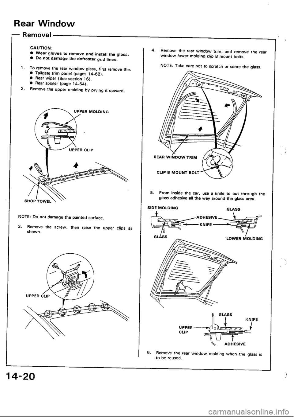 HONDA CIVIC 1989 4.G Workshop Manual 