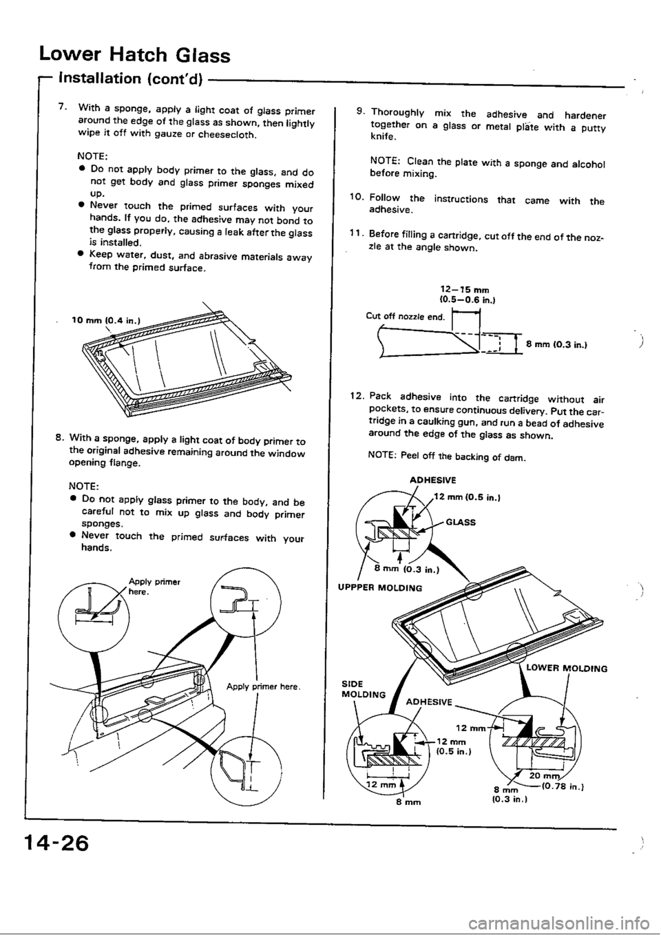 HONDA CIVIC 1989 4.G Workshop Manual 