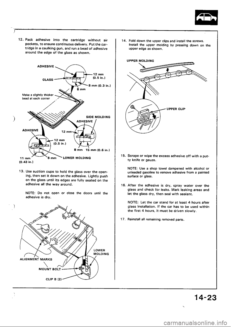 HONDA CIVIC 1989 4.G Workshop Manual 