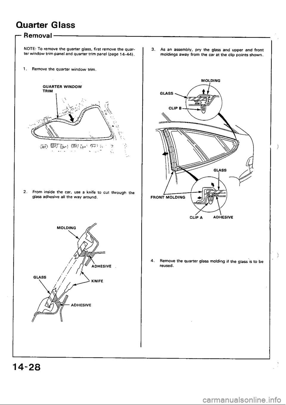 HONDA CIVIC 1989 4.G Workshop Manual 