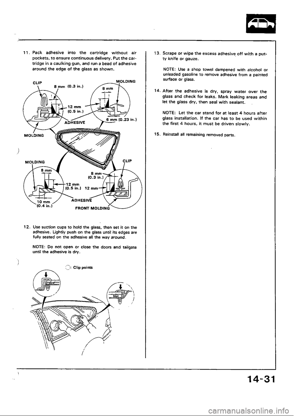 HONDA CIVIC 1990 4.G Workshop Manual 