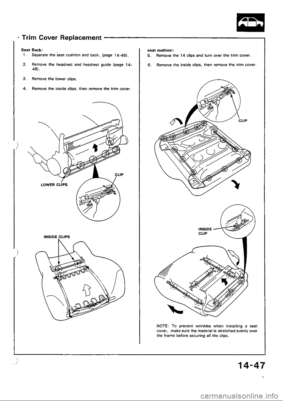 HONDA CIVIC 1989 4.G Workshop Manual 