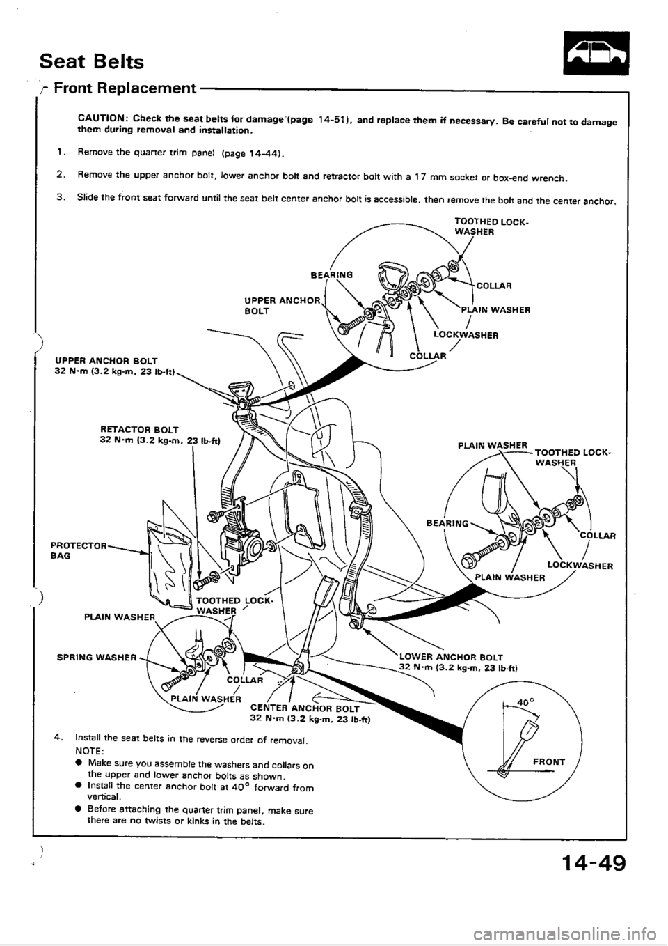 HONDA CIVIC 1989 4.G Workshop Manual 