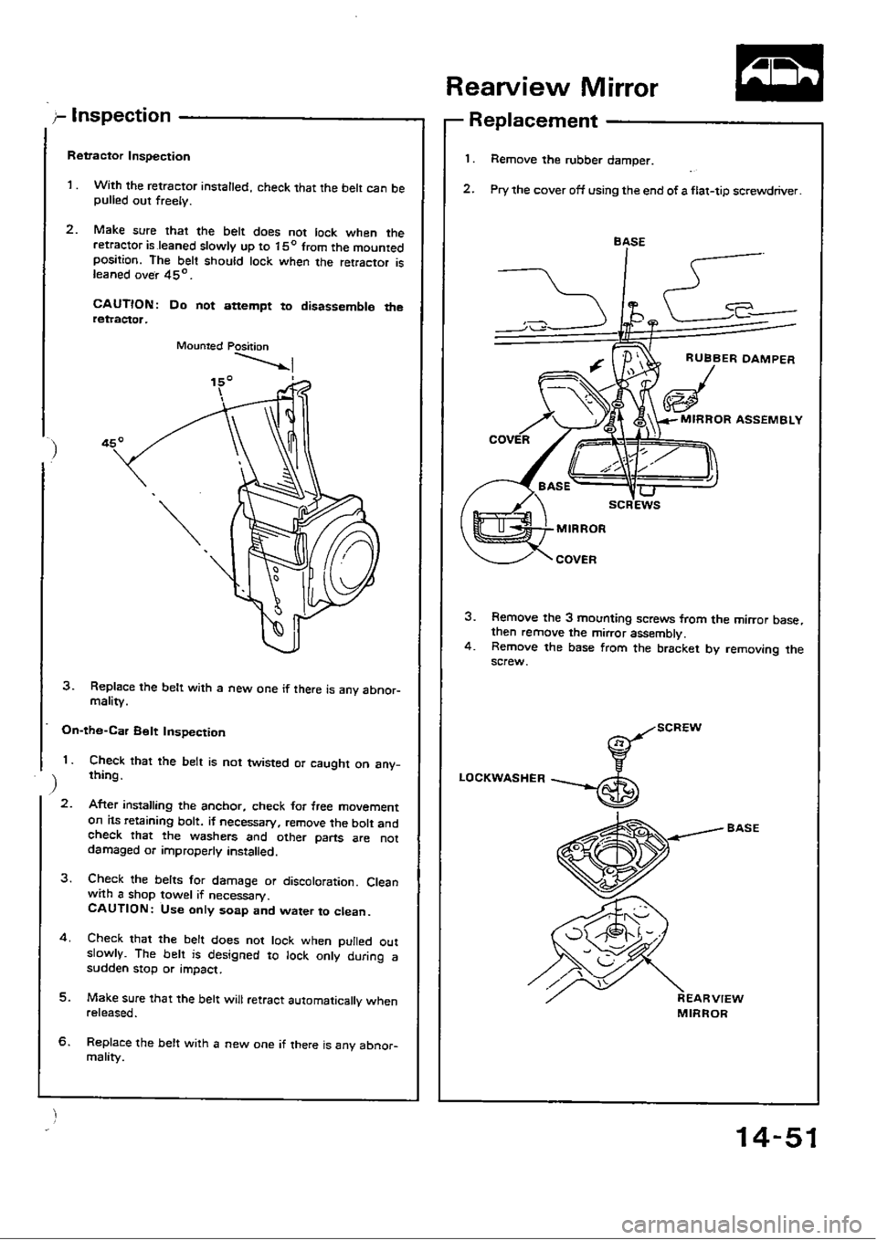 HONDA CIVIC 1989 4.G Workshop Manual 