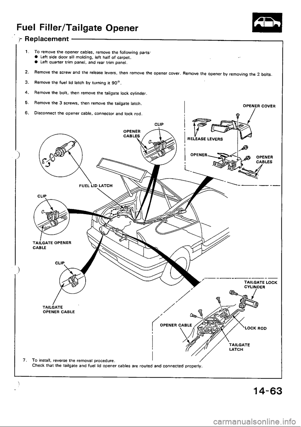 HONDA CIVIC 1989 4.G Workshop Manual 