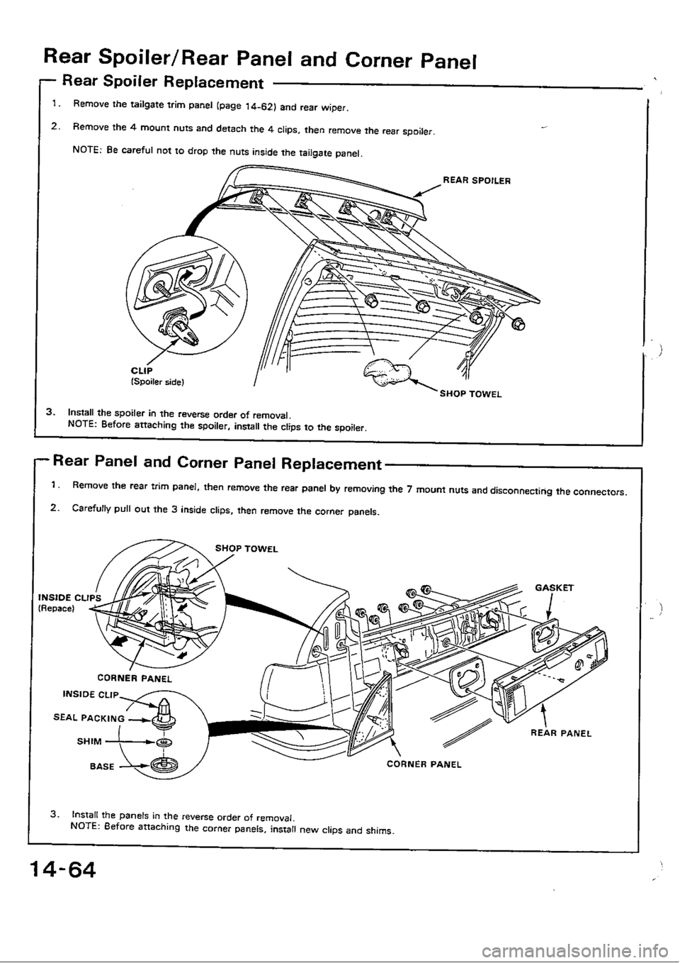 HONDA CIVIC 1989 4.G Workshop Manual 
