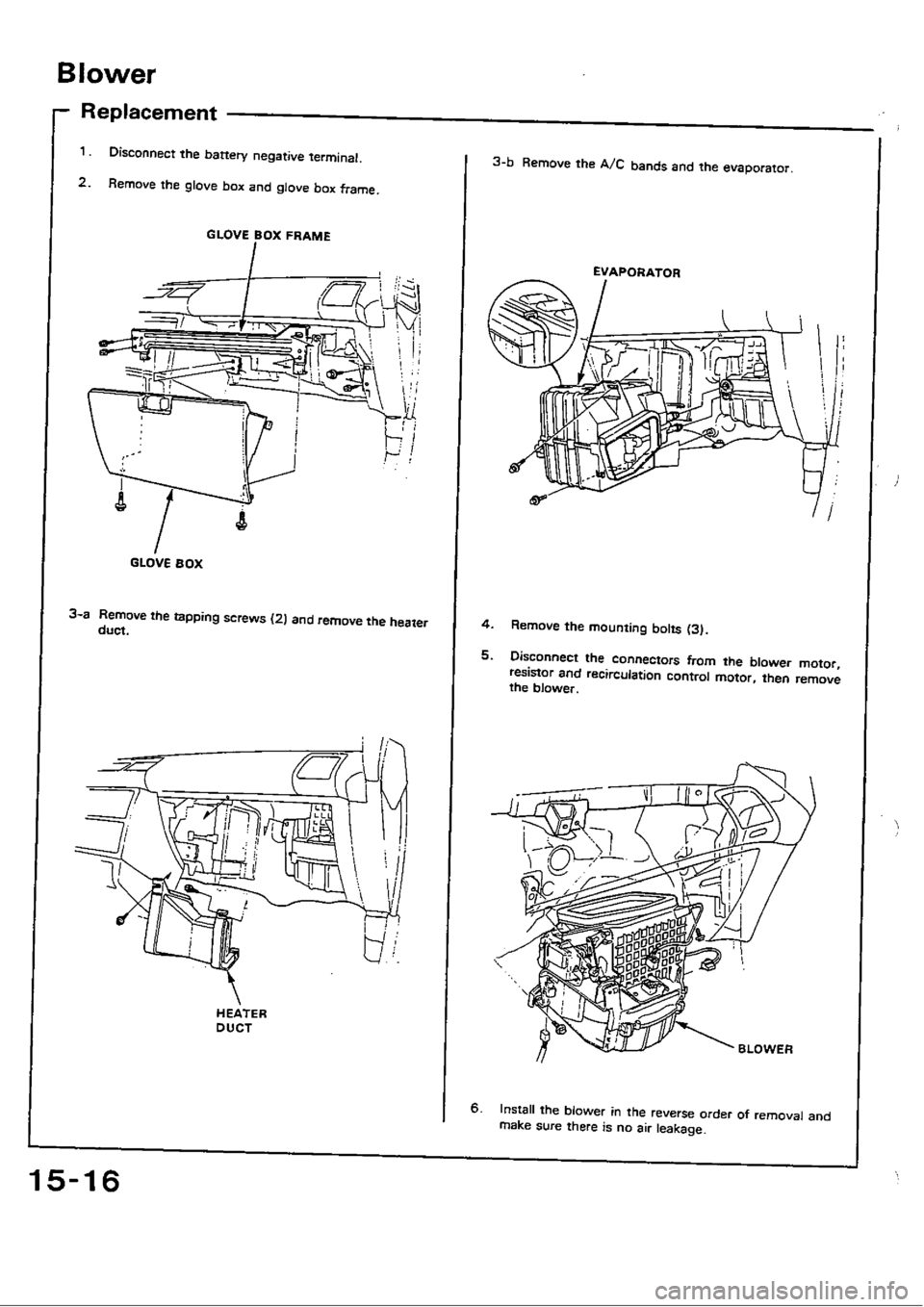 HONDA CIVIC 1988 4.G Workshop Manual 