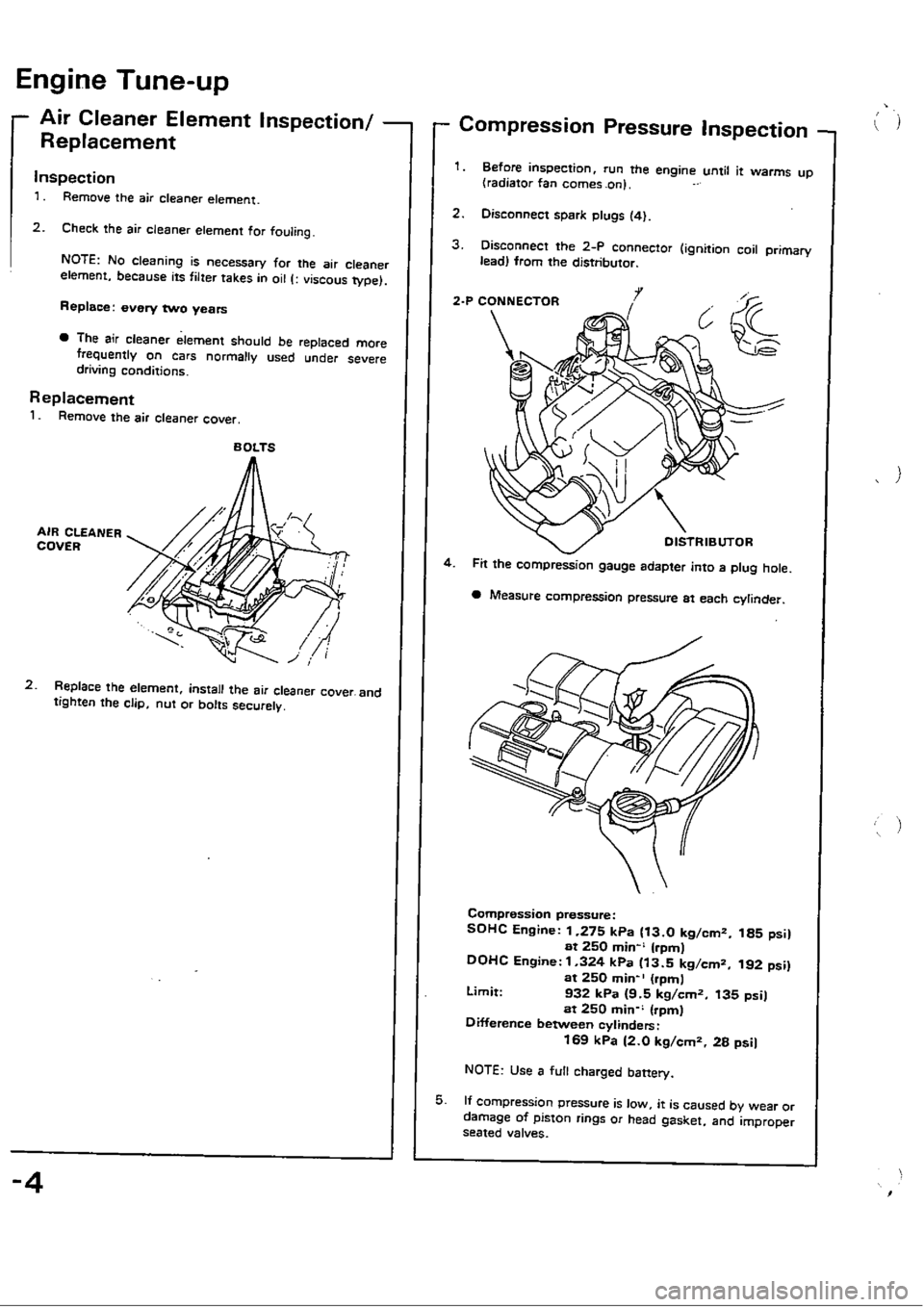 HONDA CIVIC 1990 4.G Workshop Manual 