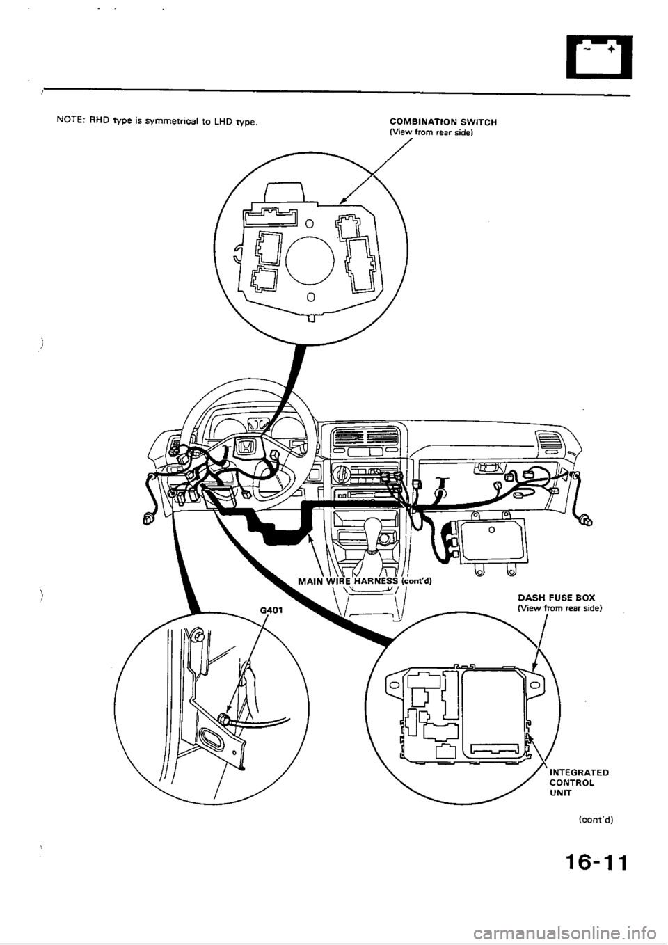HONDA CIVIC 1990 4.G Workshop Manual 
