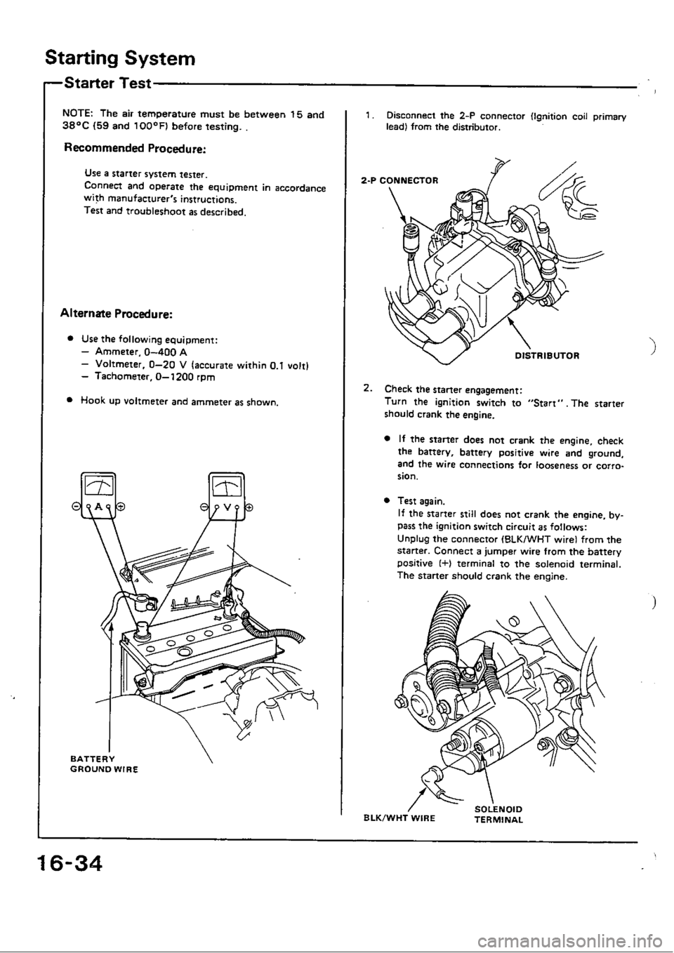 HONDA CIVIC 1990 4.G Workshop Manual 