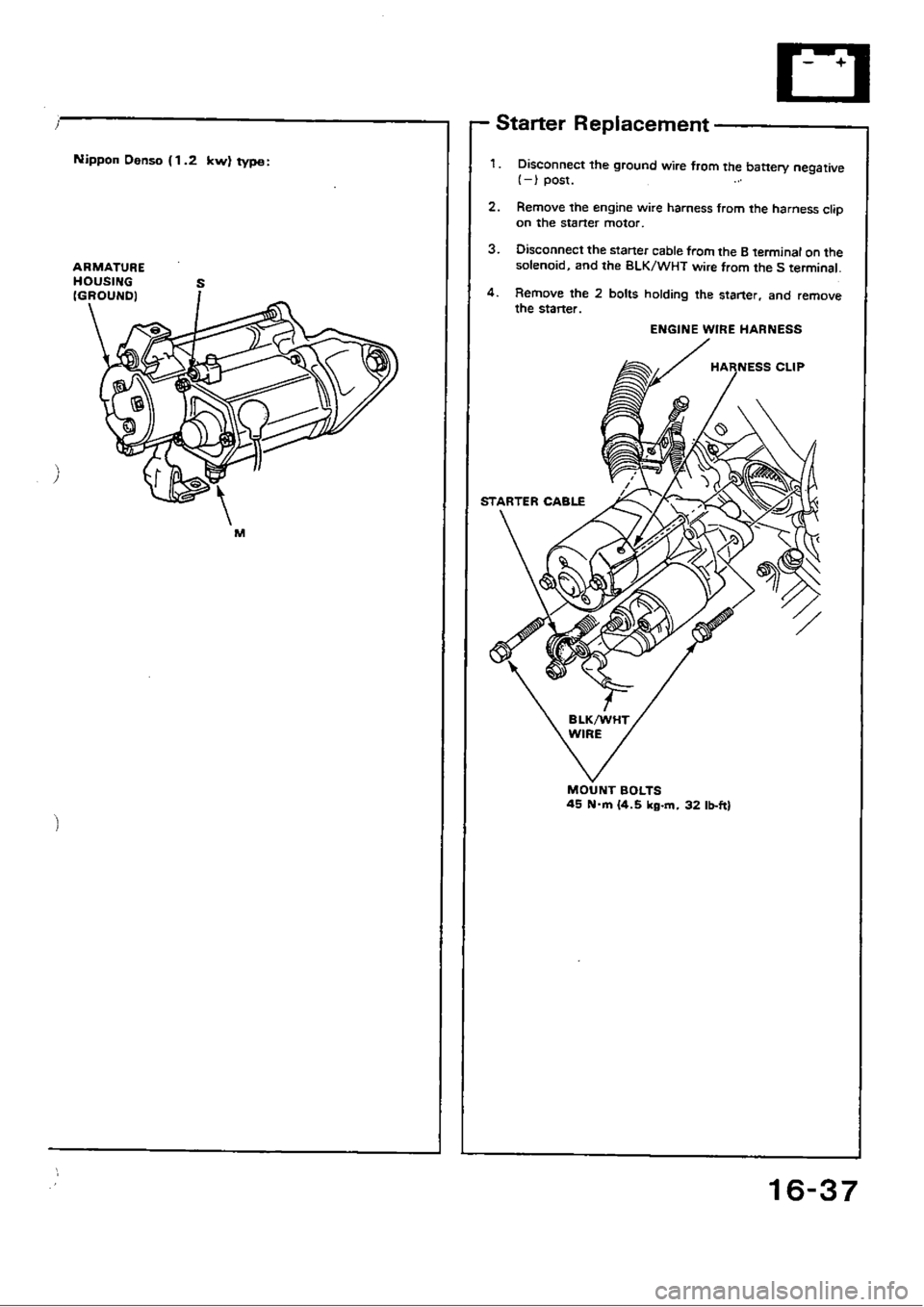 HONDA CIVIC 1989 4.G Workshop Manual 