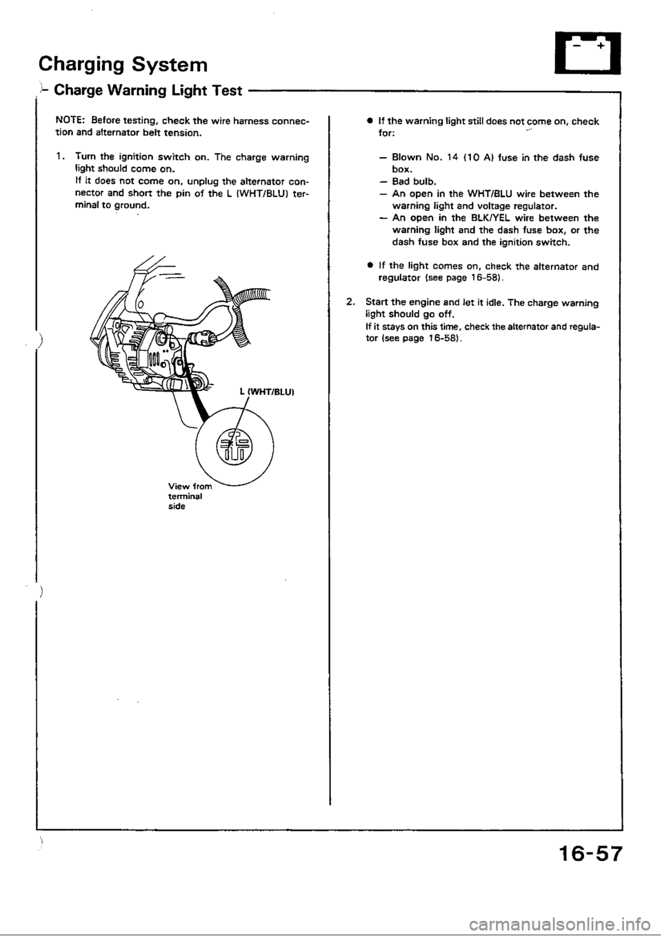HONDA CIVIC 1989 4.G Workshop Manual 