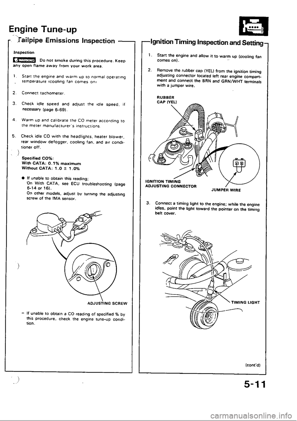 HONDA CIVIC 1988 4.G Workshop Manual 