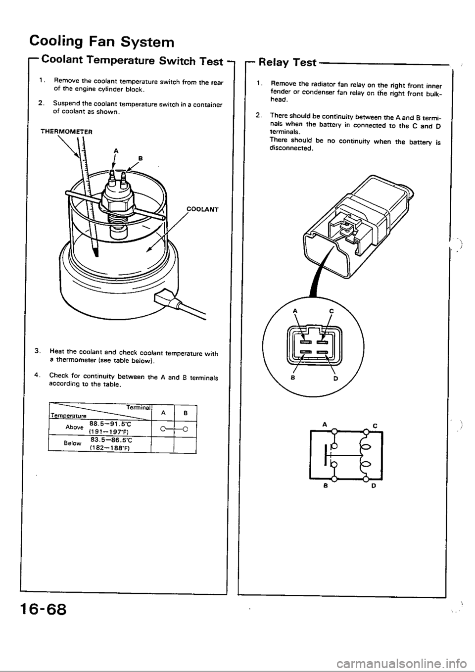 HONDA CIVIC 1990 4.G Workshop Manual 
