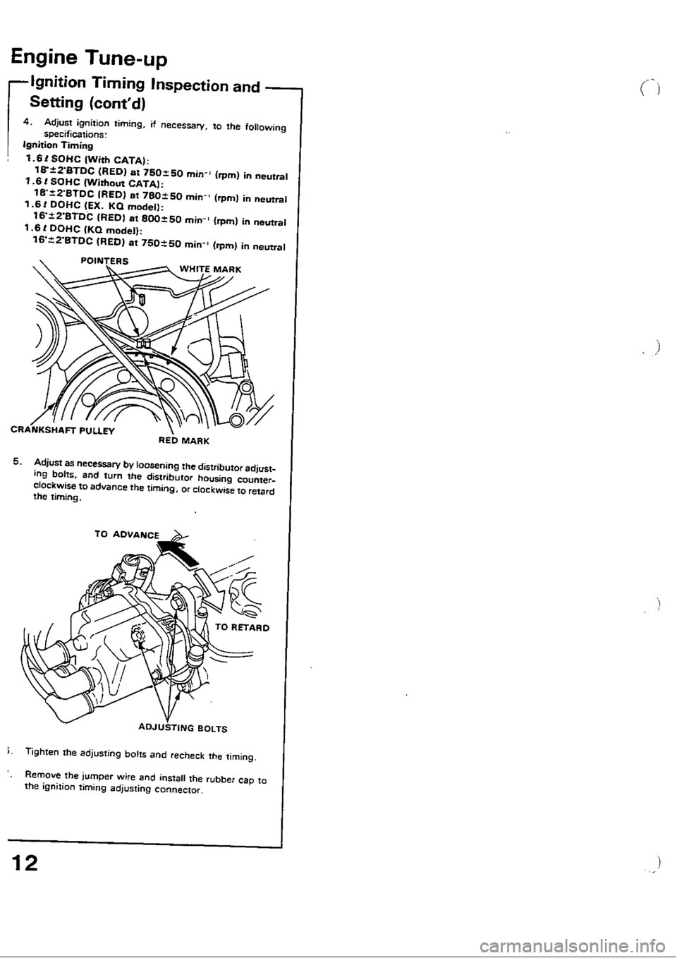 HONDA CIVIC 1988 4.G Workshop Manual 