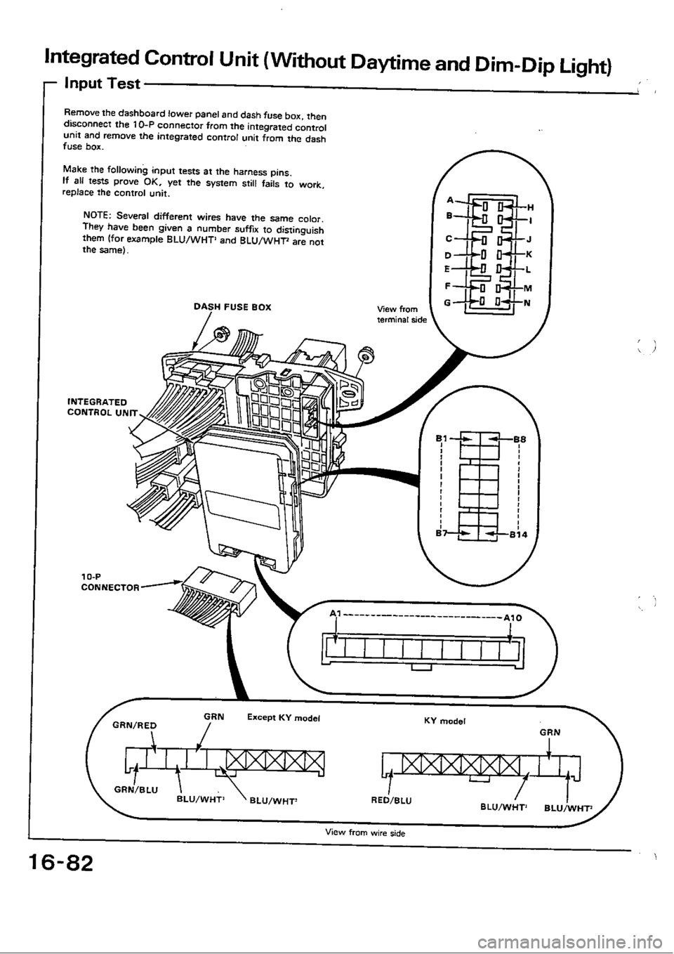 HONDA CIVIC 1989 4.G Workshop Manual 